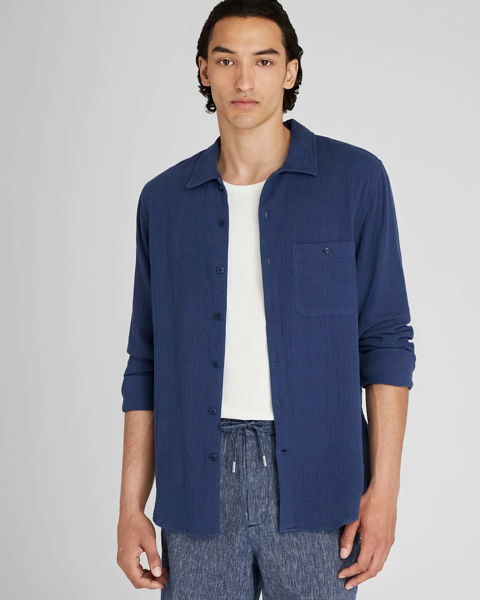 Long-Sleeve Summer Doubleface Shirt - Image 11